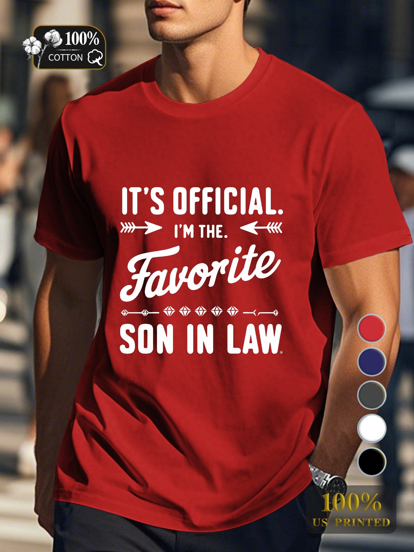Favorite SON IN LAW Men's pure cotton Tshirt Comfort Fit