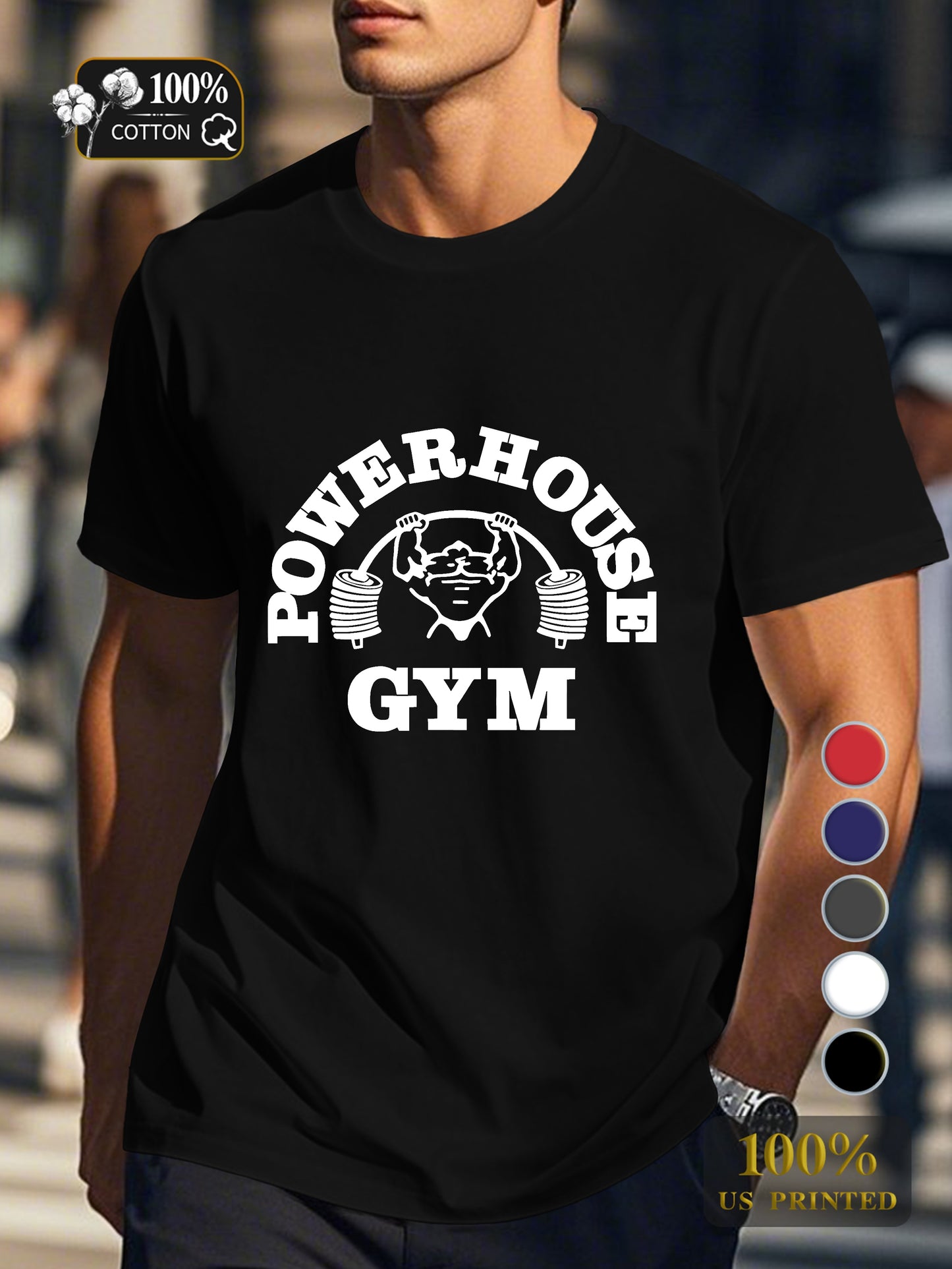 retro trend Men's pure cotton Tshirt Comfort Fit