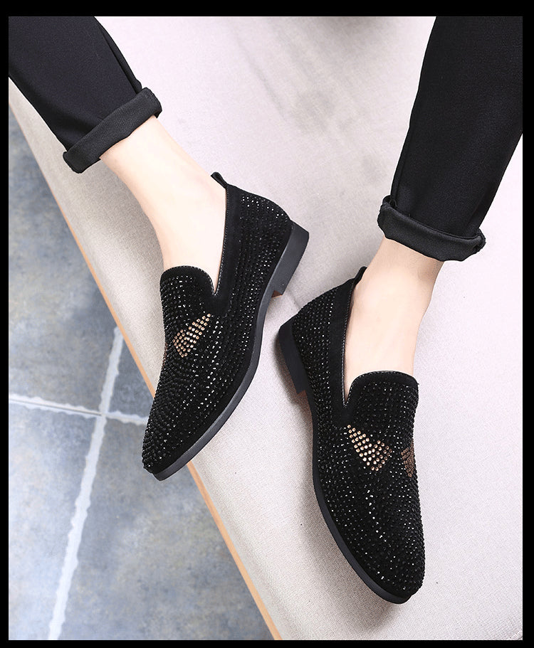 Men's Monster Rhinestone Loafers