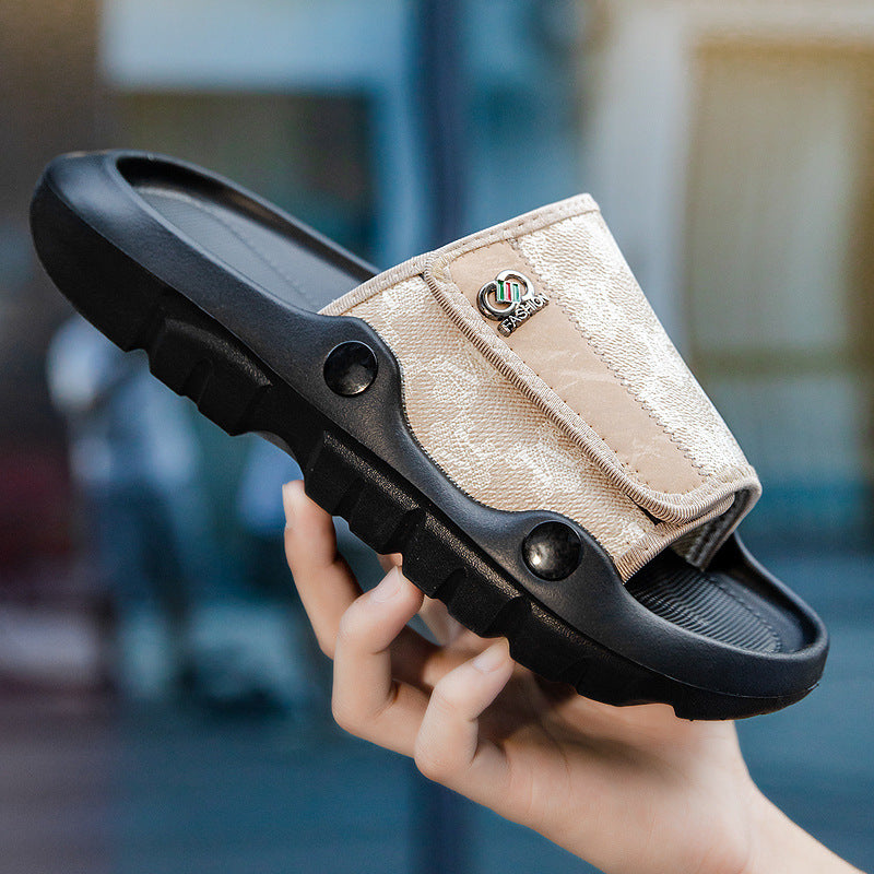 Summer New Men's Soft-soled Beach Shoes Slippers