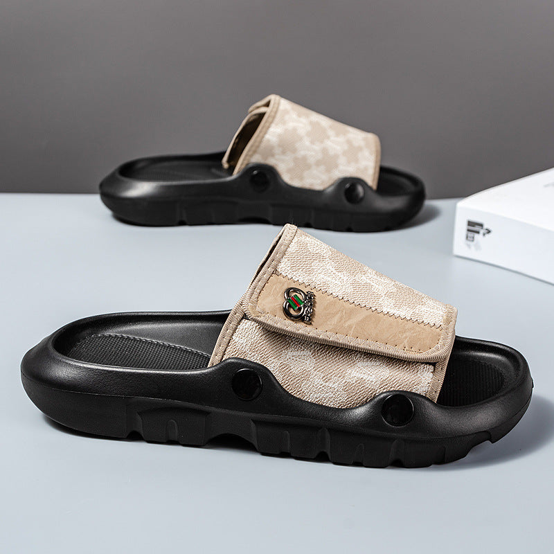 Summer New Men's Soft-soled Beach Shoes Slippers