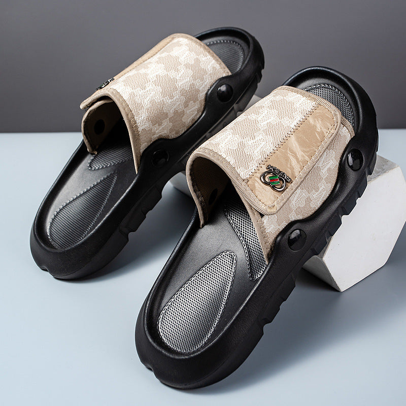 Summer New Men's Soft-soled Beach Shoes Slippers