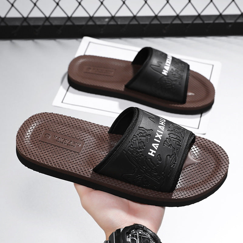 Men's Home Bathroom Breathable Slippers