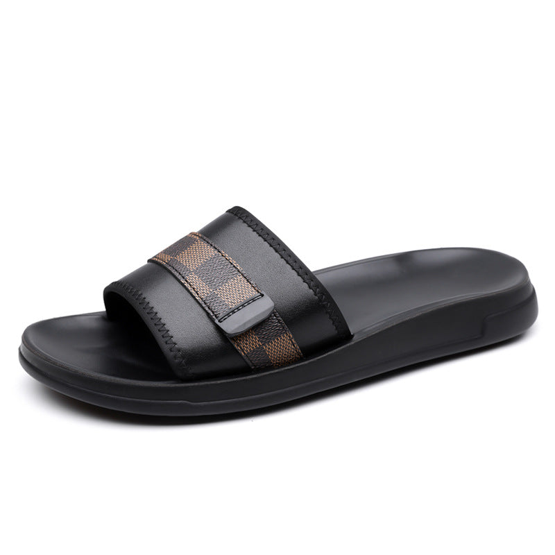 New Fashion Plaid Beach Shoes