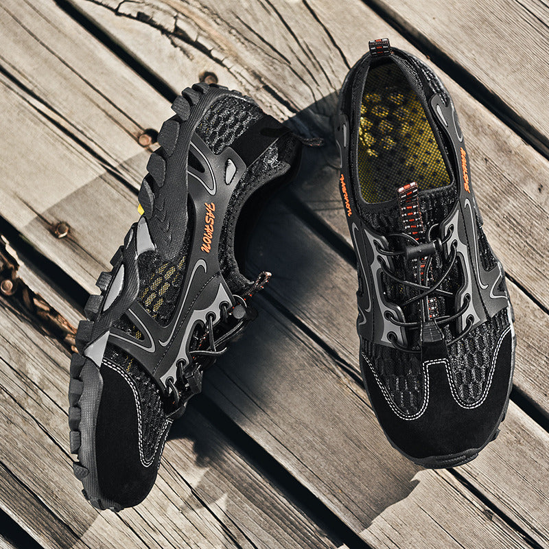 Men's Breathable Mesh Casual Light Outdoor Hiking Shoes