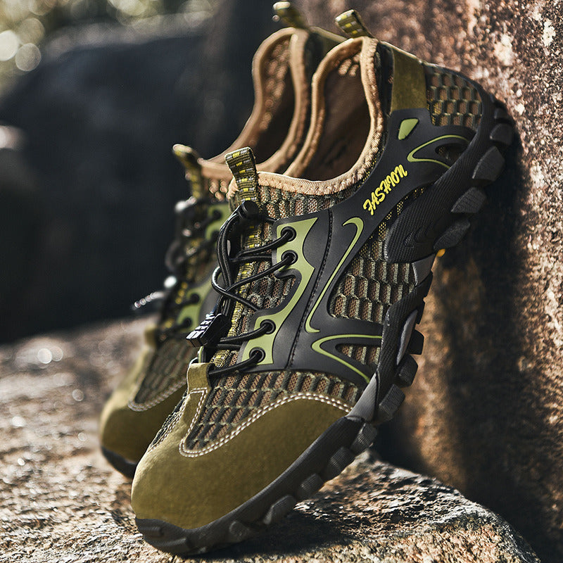 Men's Breathable Mesh Casual Light Outdoor Hiking Shoes