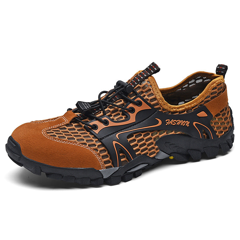 Men's Breathable Mesh Casual Light Outdoor Hiking Shoes