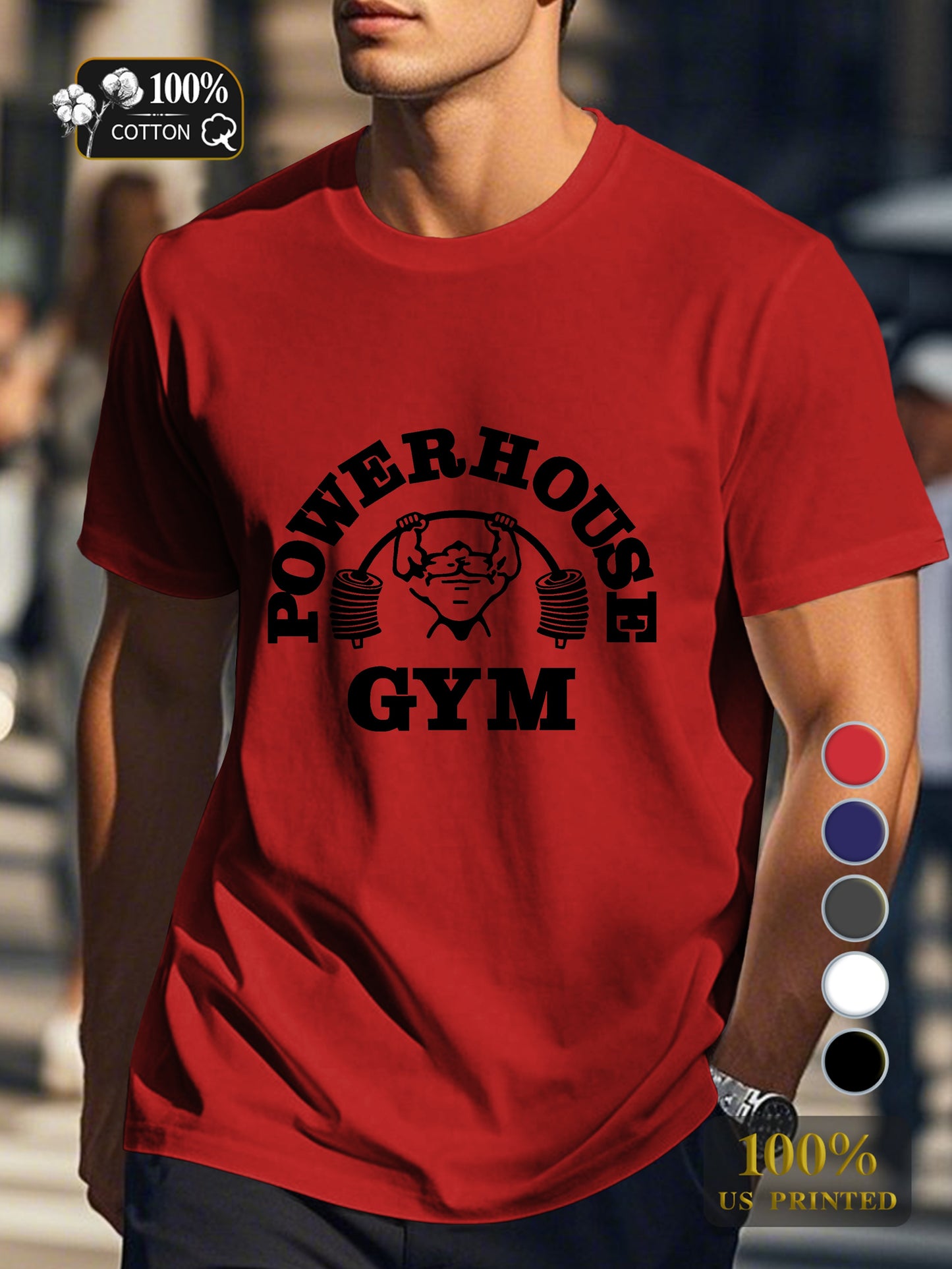 retro trend Men's pure cotton Tshirt Comfort Fit