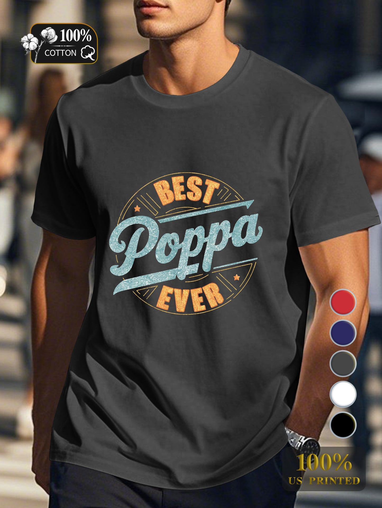 Poppa Men's pure cotton Tshirt Comfort Fit
