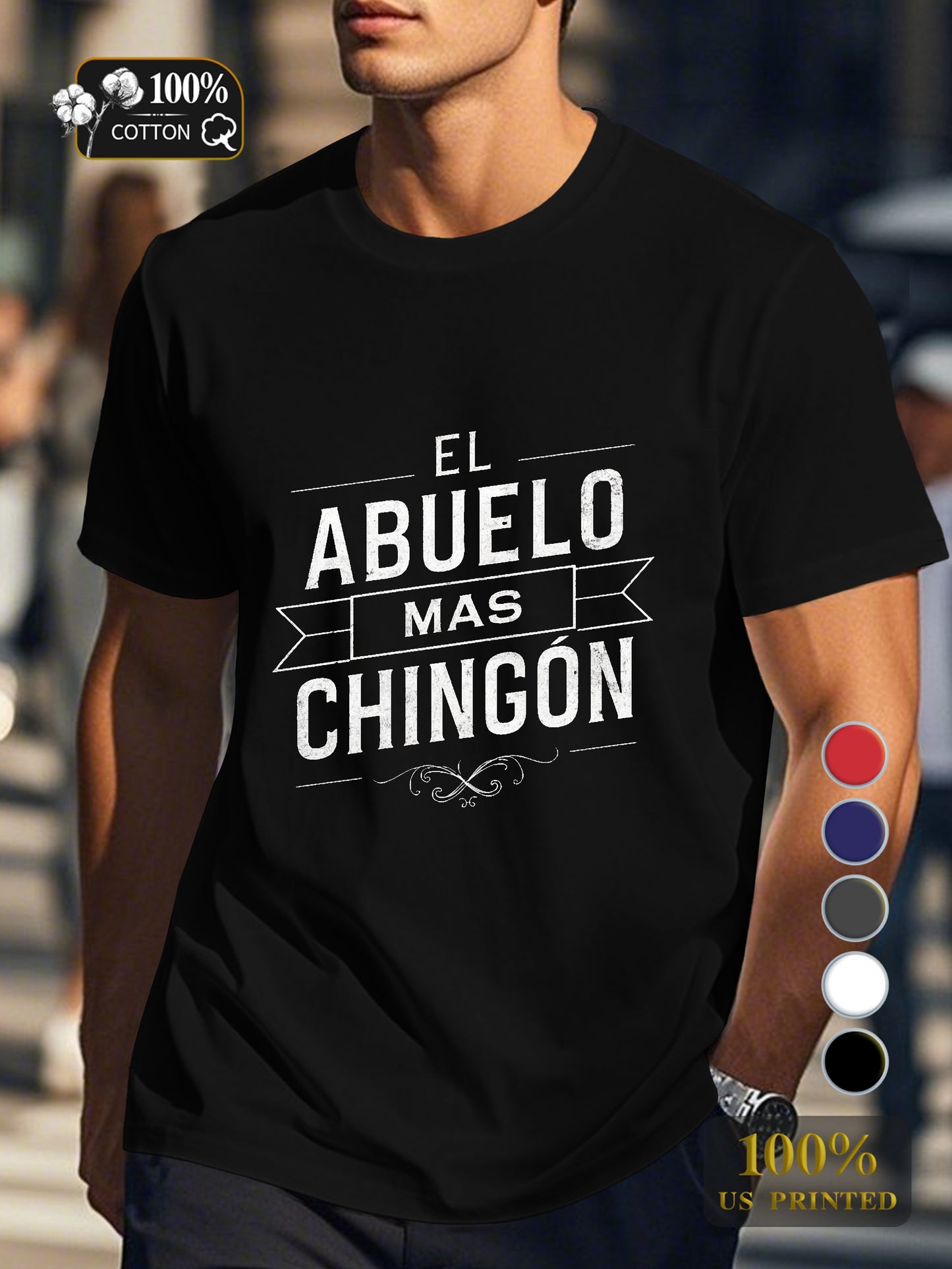 THE MOST CHINGON GRANDPA Men's pure cotton Tshirt Comfort Fit