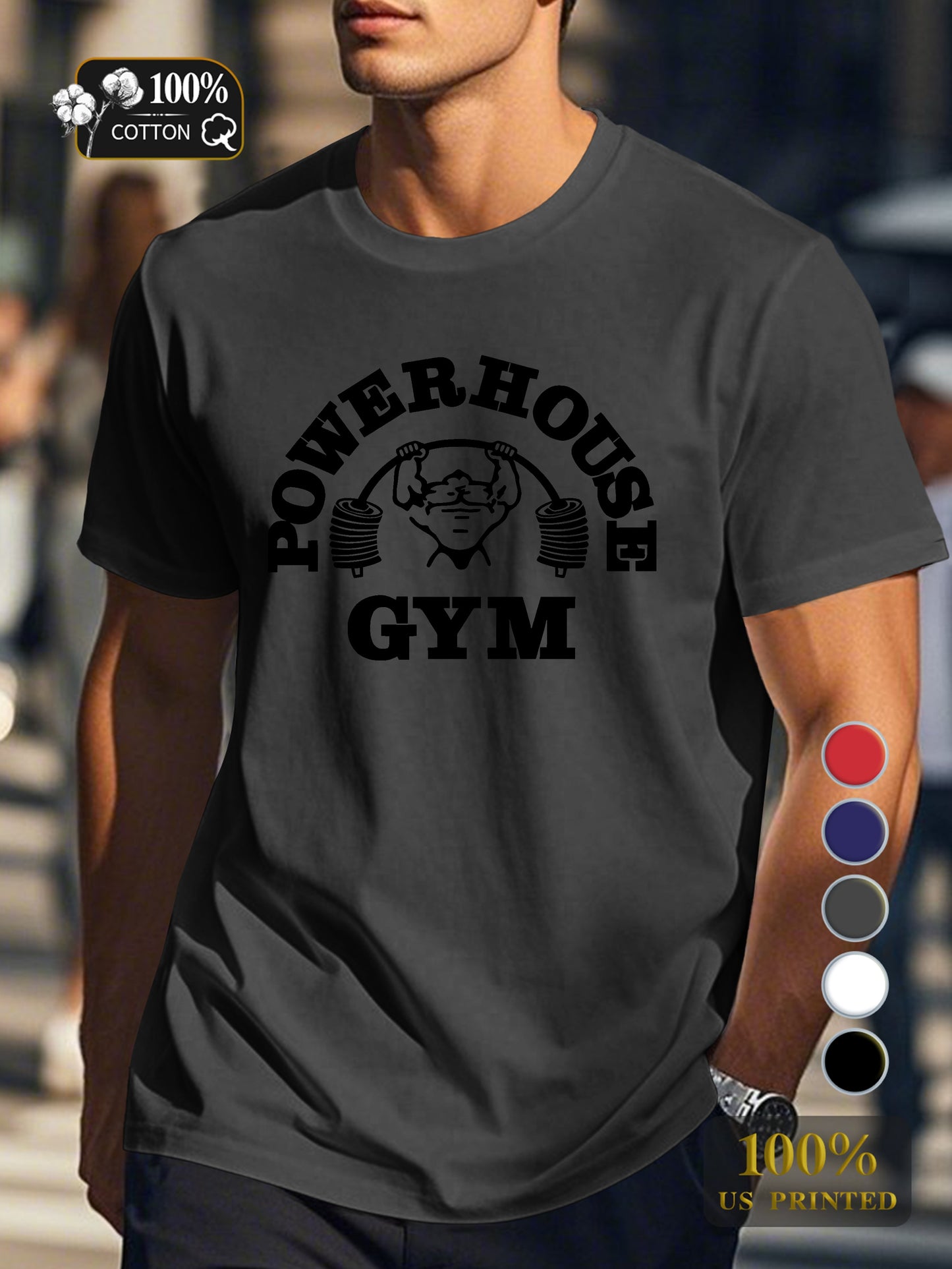 retro trend Men's pure cotton Tshirt Comfort Fit