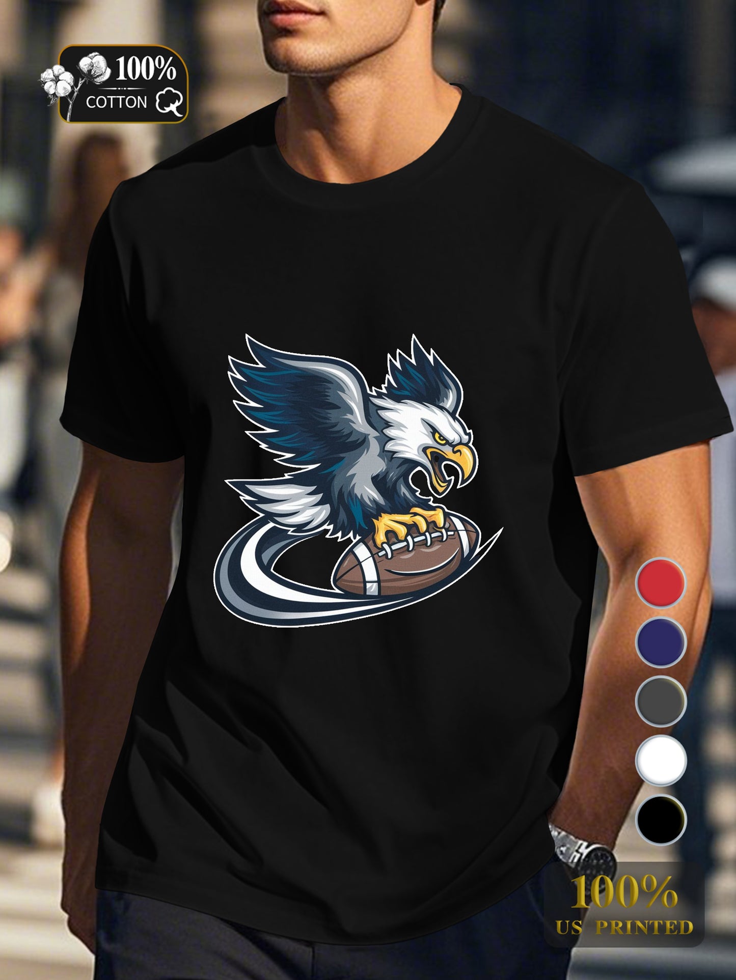 A captivating dark illustration Men's pure cotton Tshirt Comfort Fit