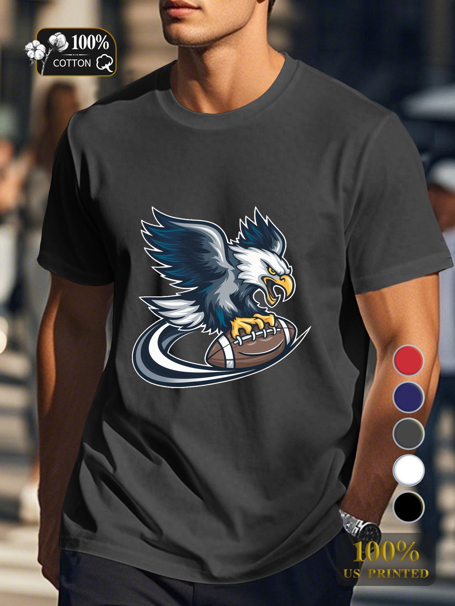 A captivating dark illustration Men's pure cotton Tshirt Comfort Fit