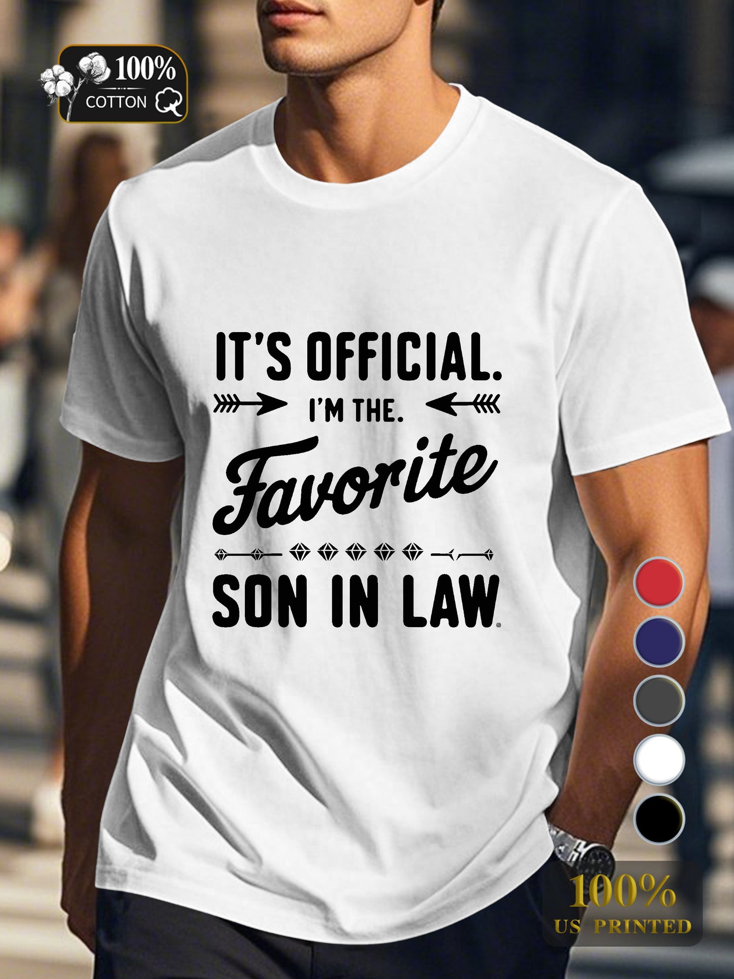 Favorite SON IN LAW Men's pure cotton Tshirt Comfort Fit