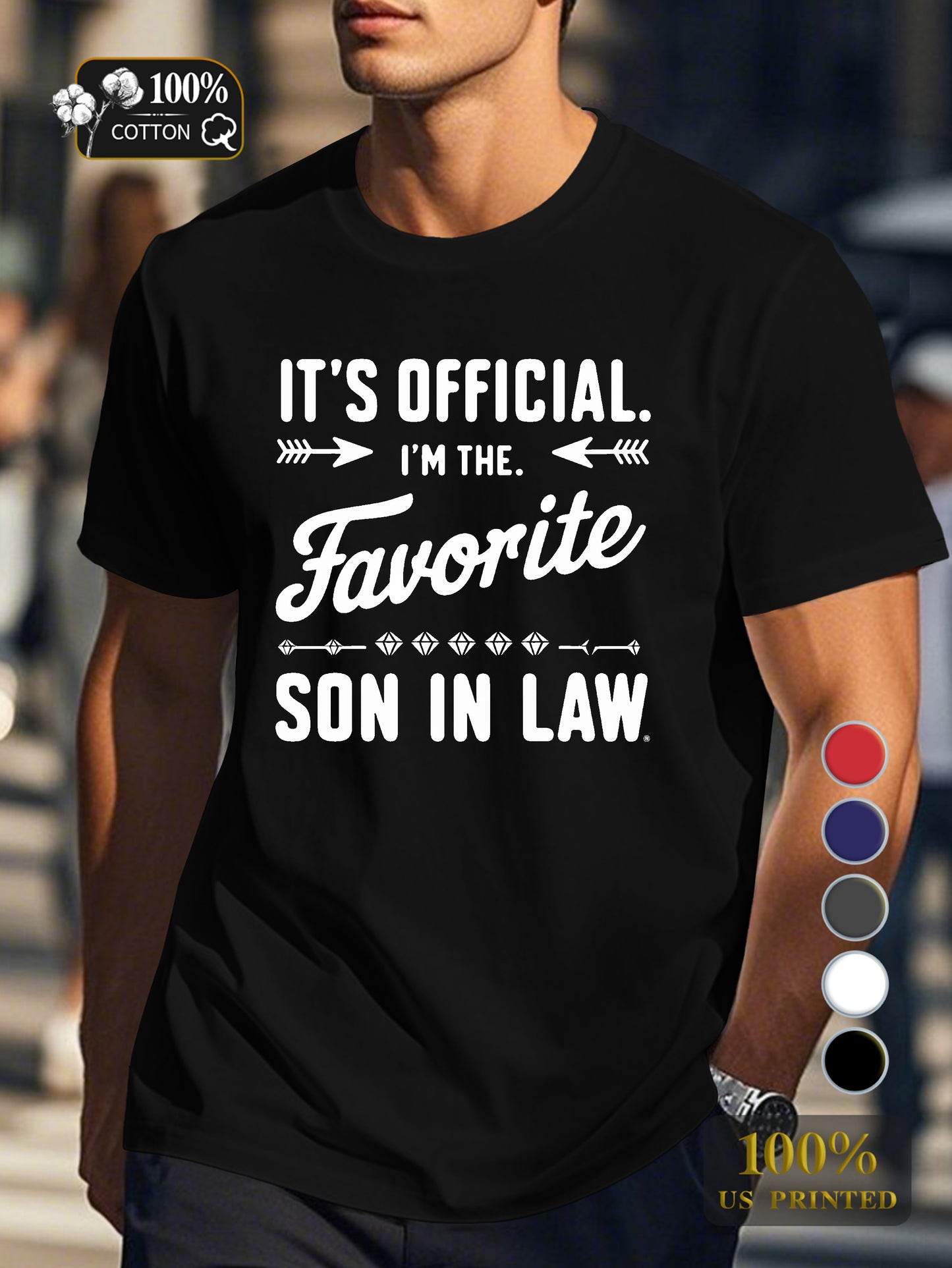 Favorite SON IN LAW Men's pure cotton Tshirt Comfort Fit