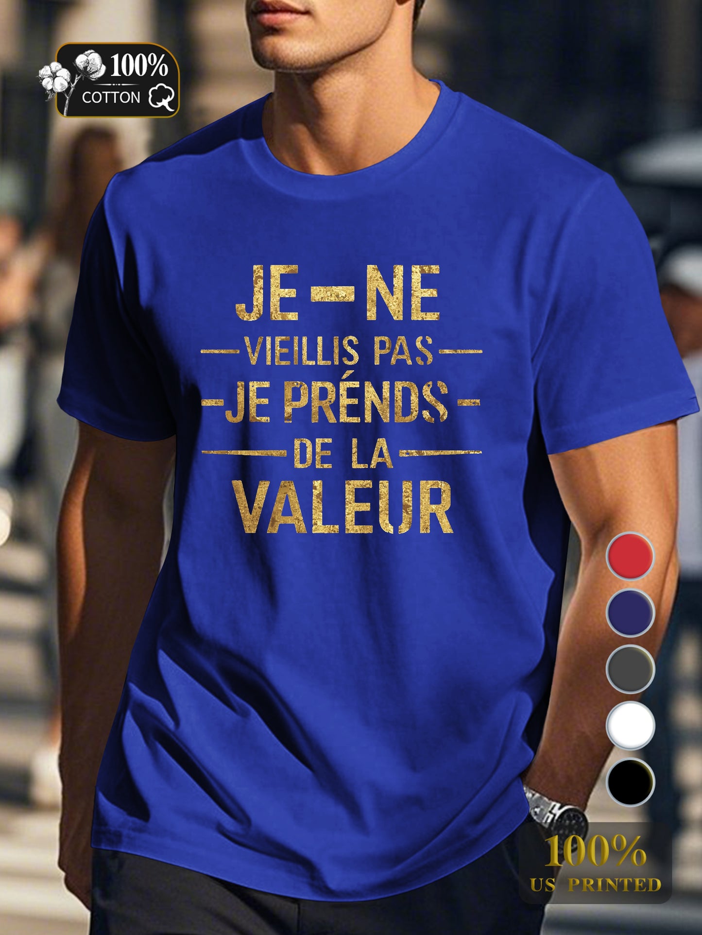 I AM NOT AGEING typography Men's pure cotton Tshirt Comfort Fit
