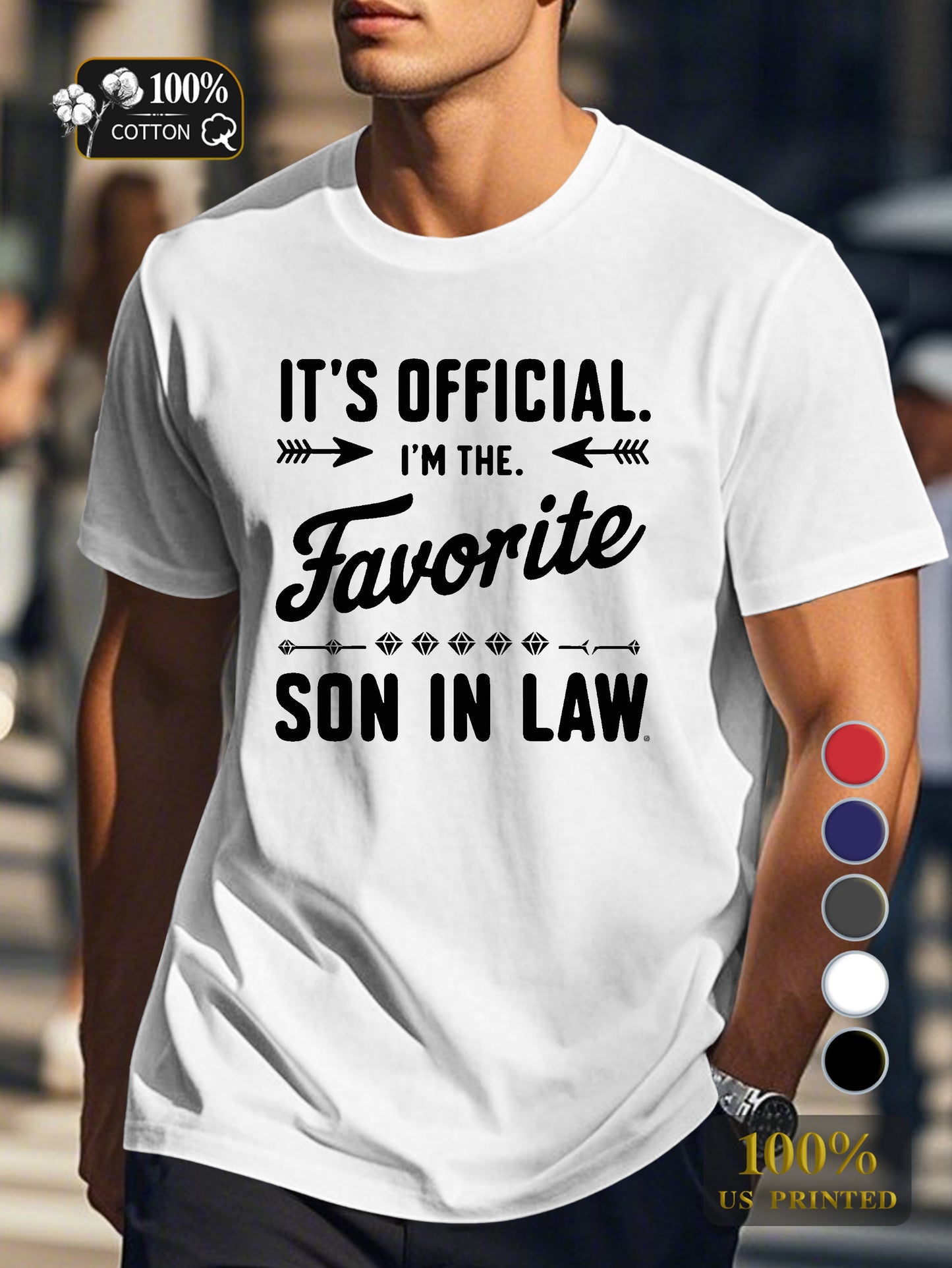Favorite SON IN LAW Men's pure cotton Tshirt Comfort Fit