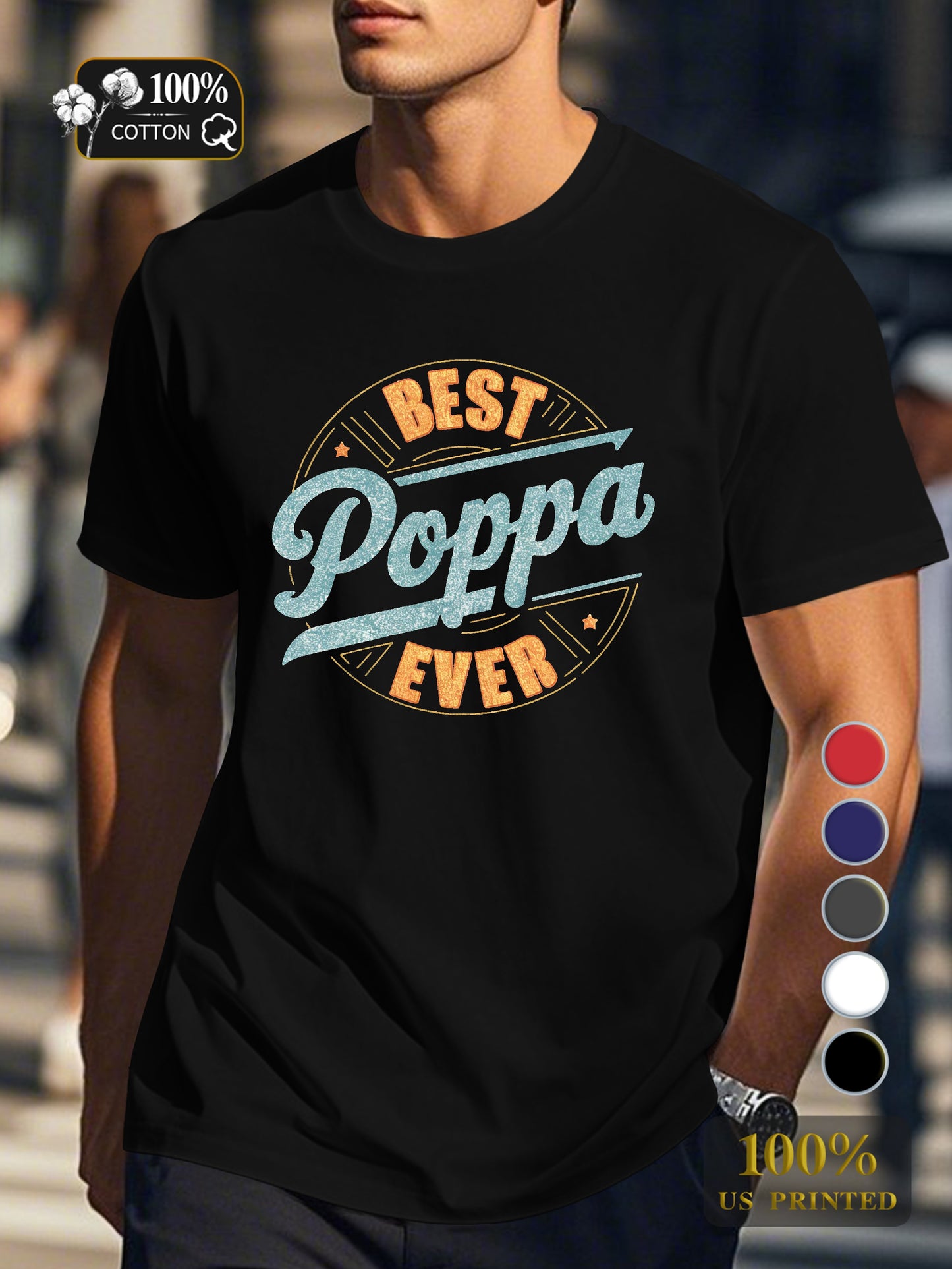 Poppa Men's pure cotton Tshirt Comfort Fit