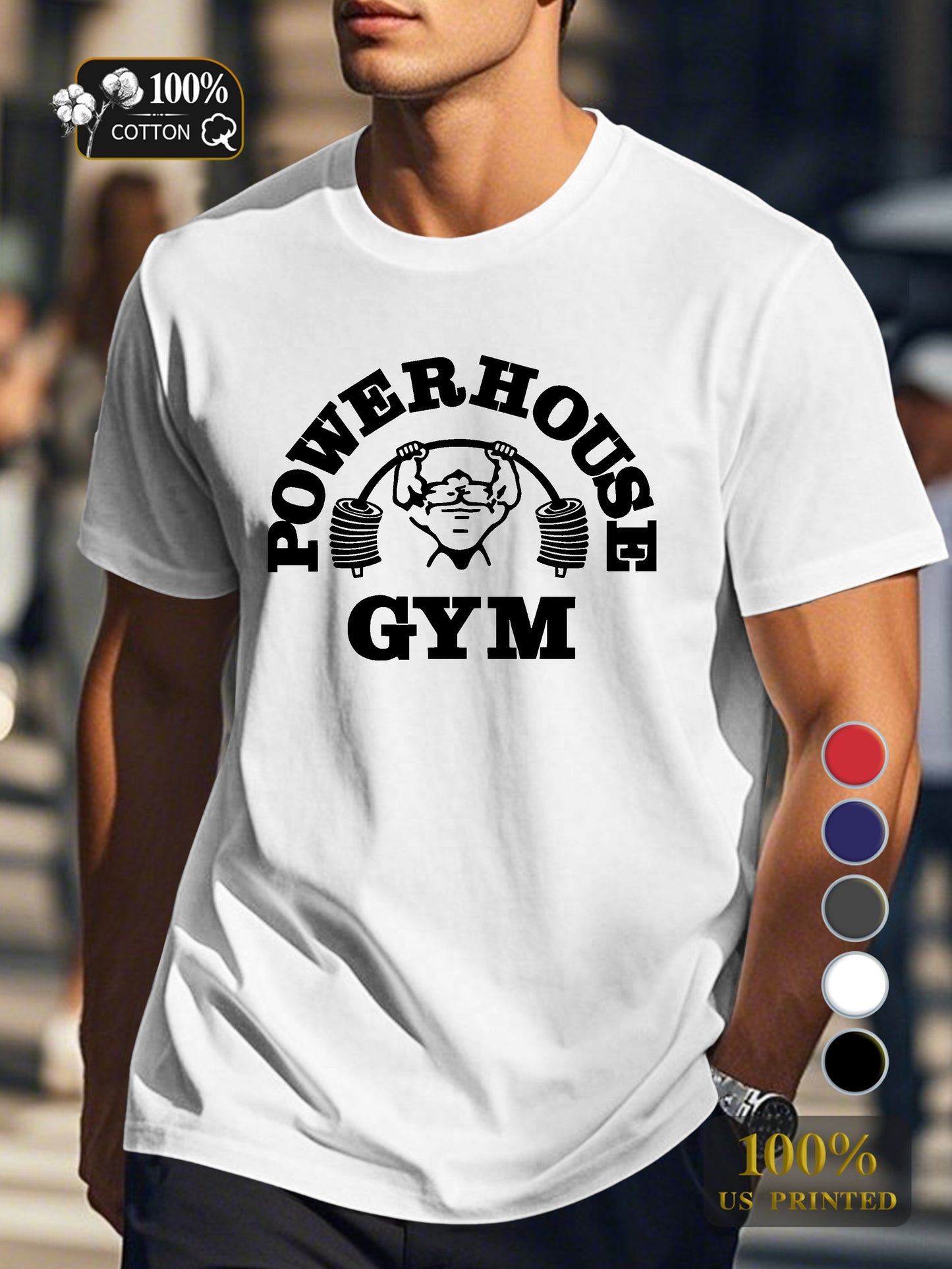 retro trend Men's pure cotton Tshirt Comfort Fit