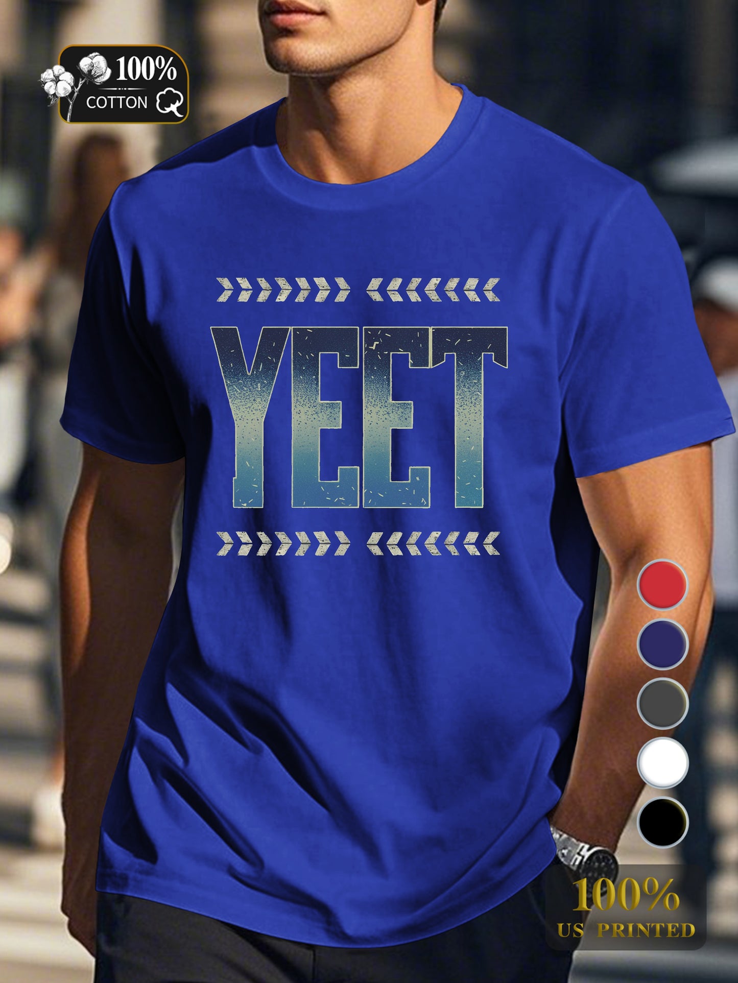 YEET Men's pure cotton Tshirt Comfort Fit