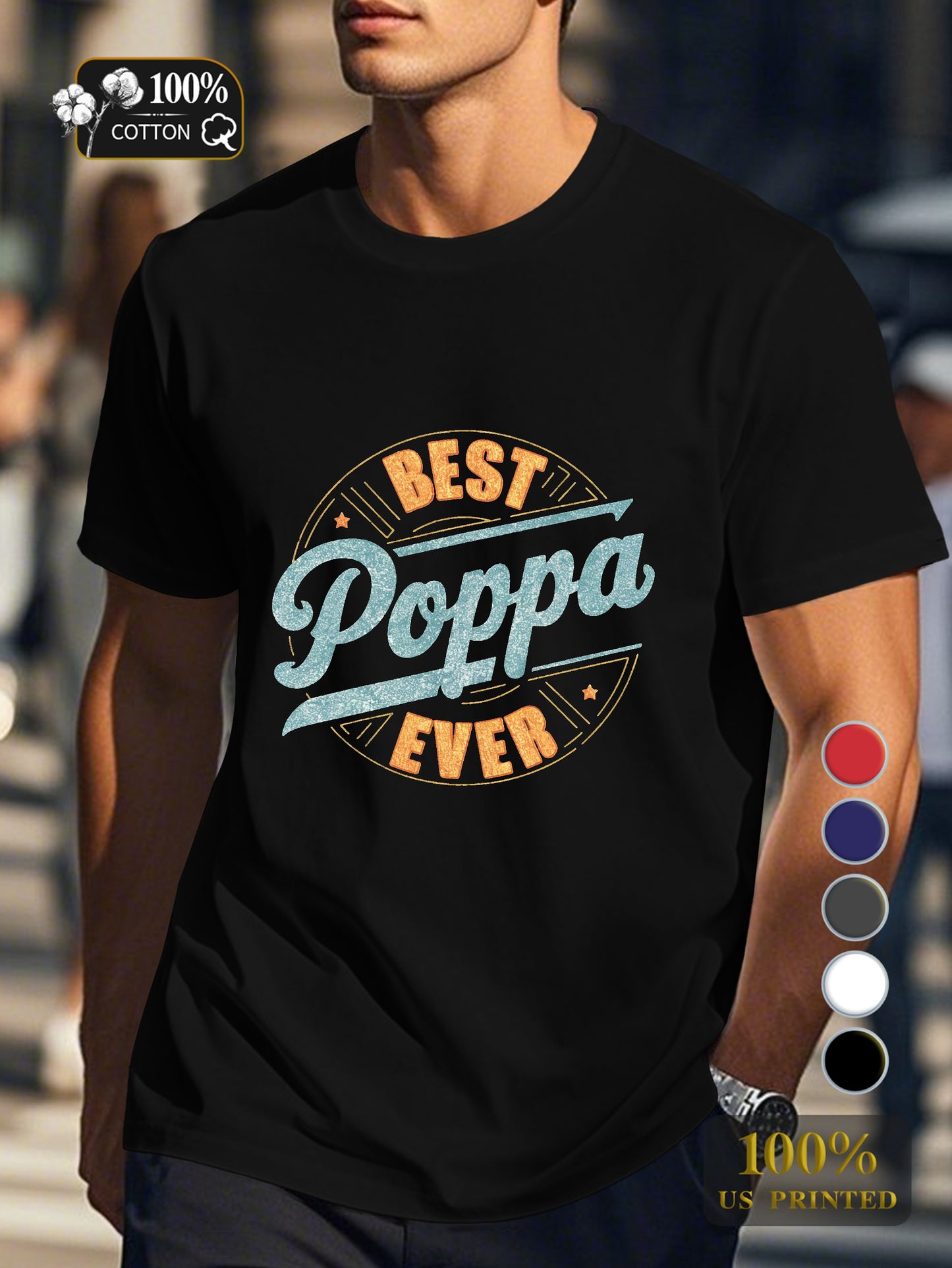 Poppa Men's pure cotton Tshirt Comfort Fit