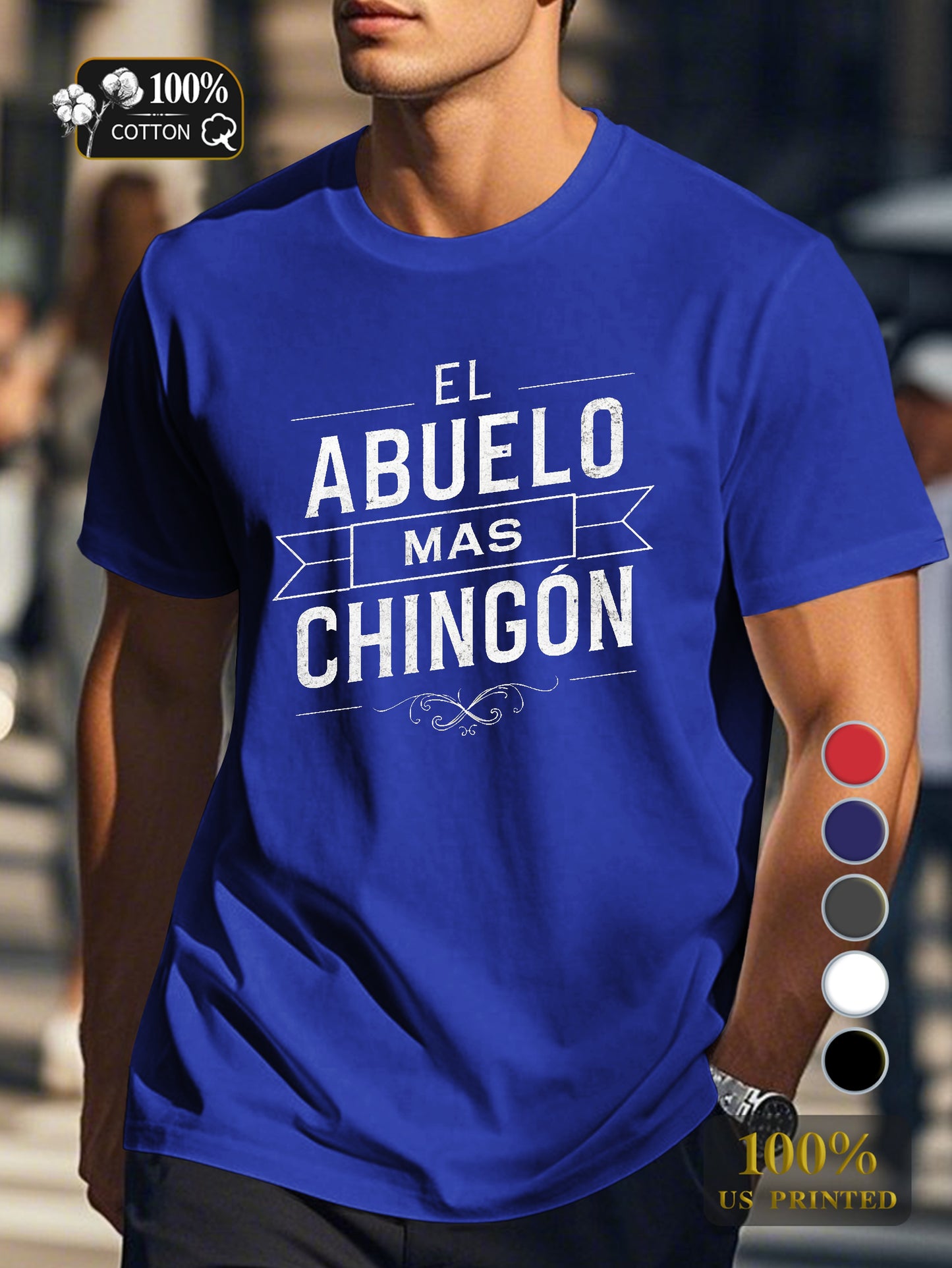 THE MOST CHINGON GRANDPA Men's pure cotton Tshirt Comfort Fit