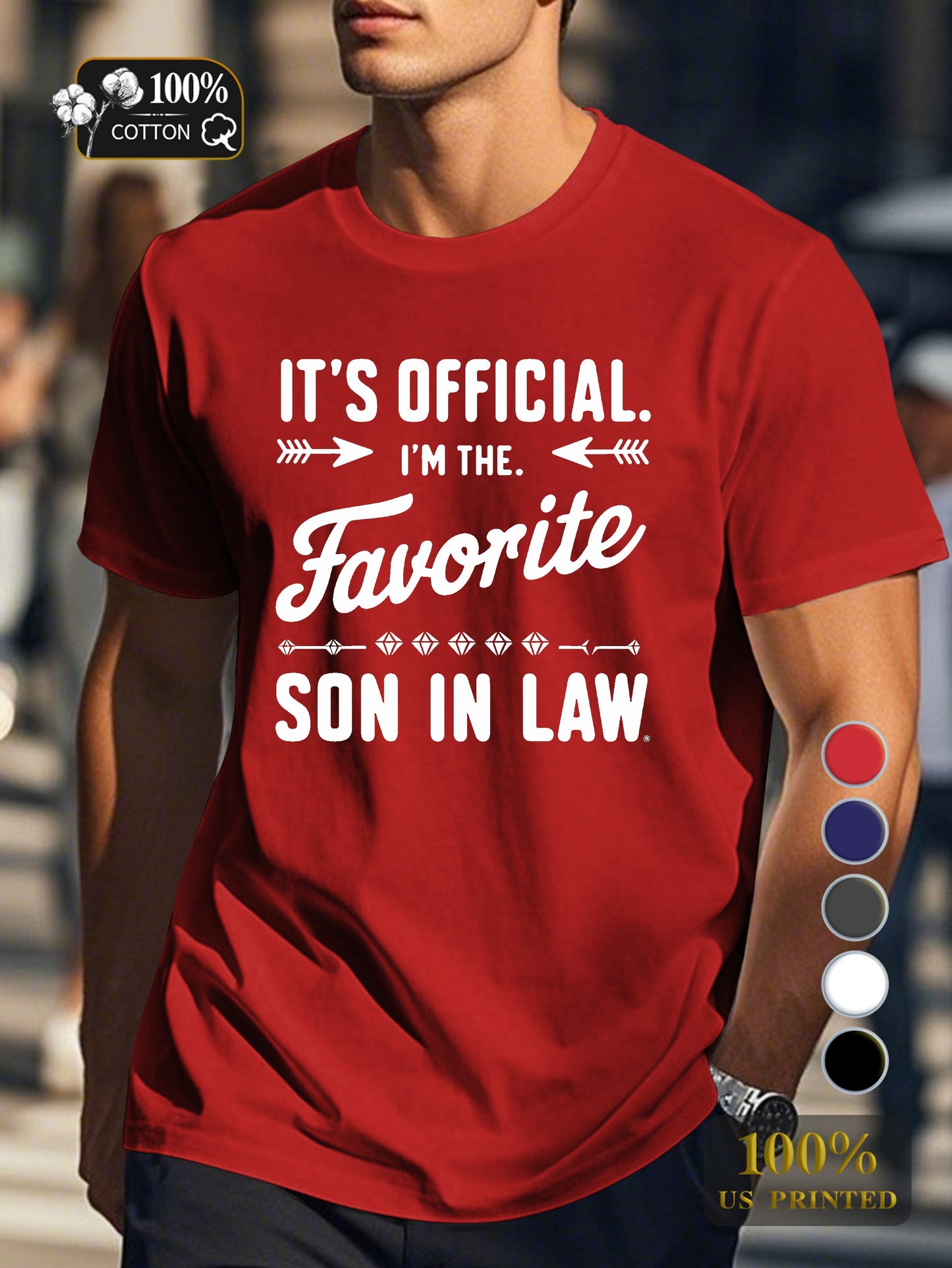 Favorite SON IN LAW Men's pure cotton Tshirt Comfort Fit