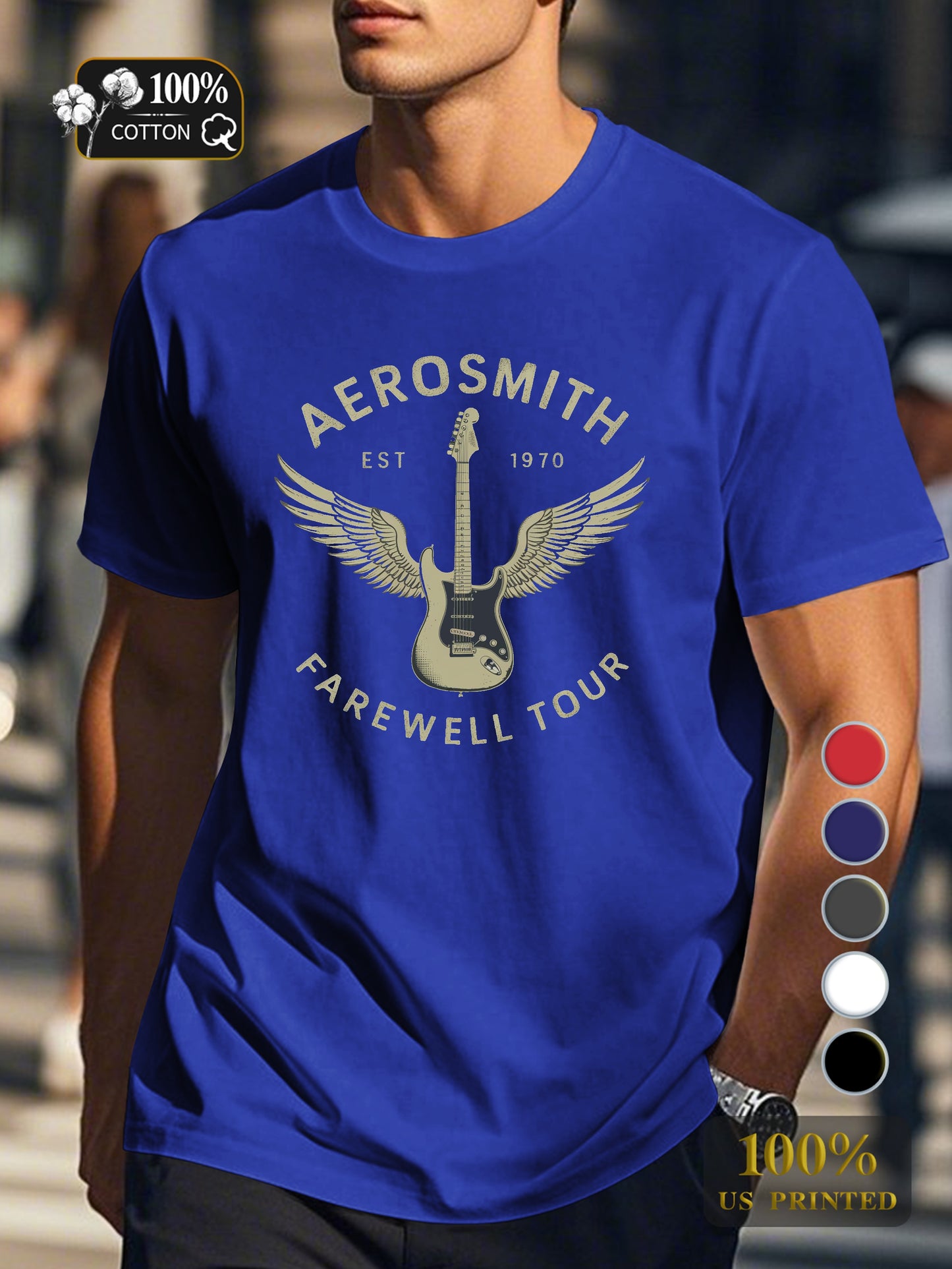 AEROSMITH FAREWELL TOUR Men's pure cotton Tshirt Comfort Fit