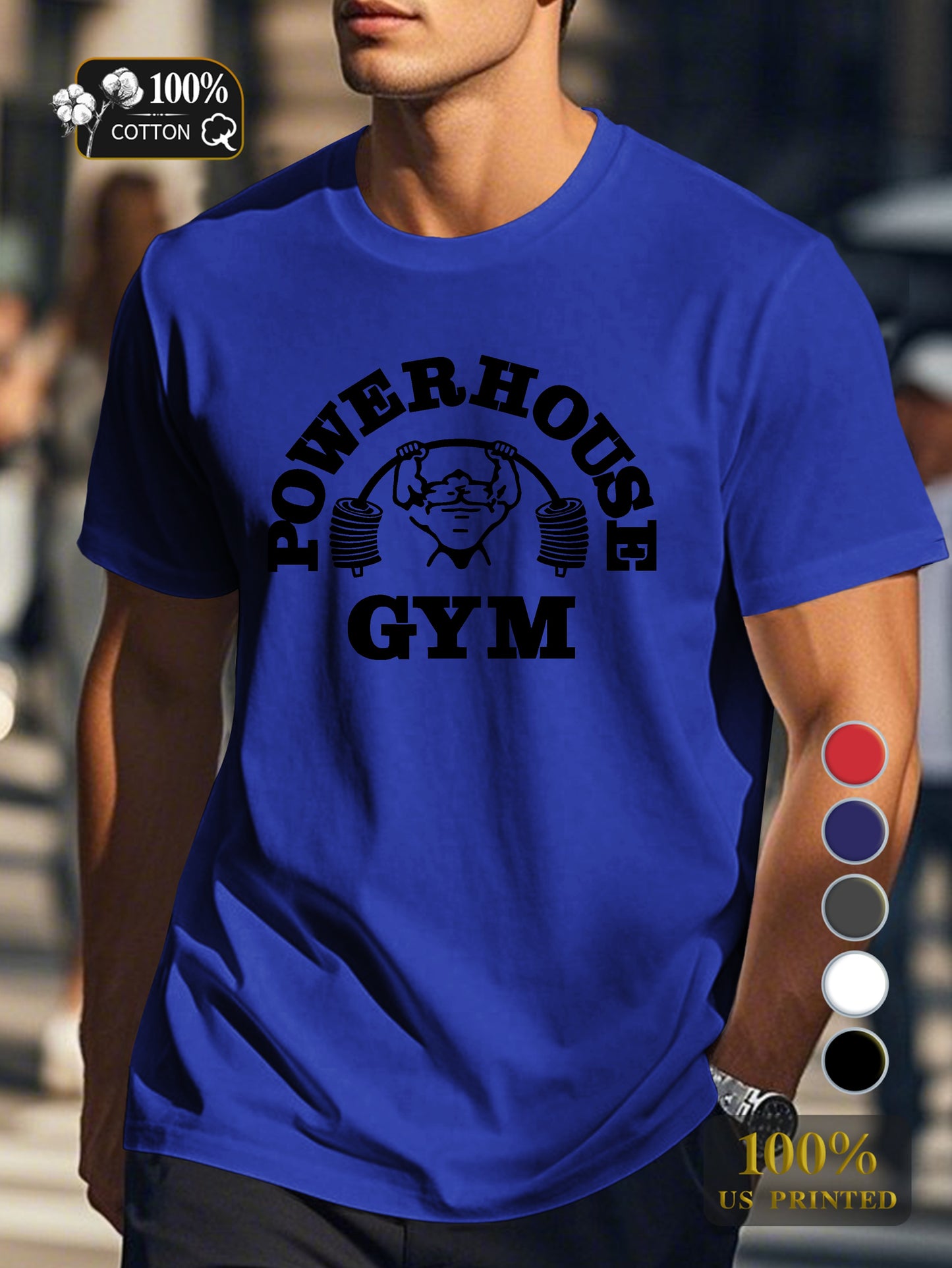 retro trend Men's pure cotton Tshirt Comfort Fit