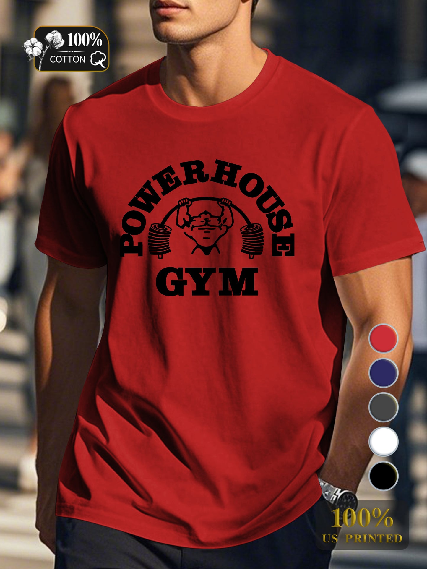 retro trend Men's pure cotton Tshirt Comfort Fit