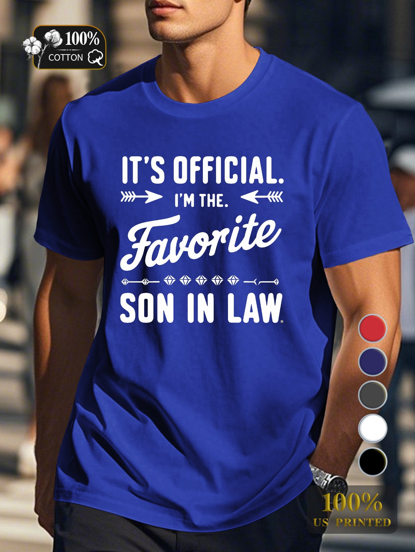 Favorite SON IN LAW Men's pure cotton Tshirt Comfort Fit
