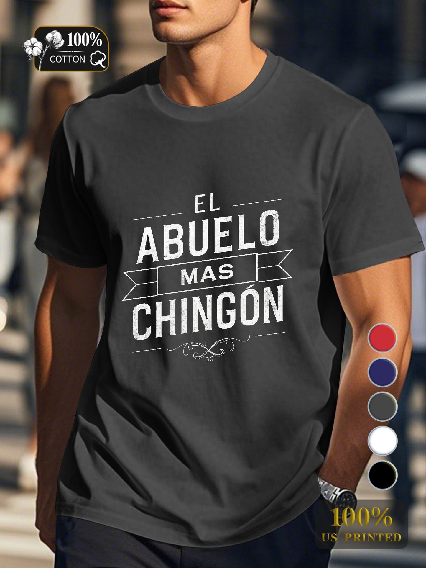 THE MOST CHINGON GRANDPA Men's pure cotton Tshirt Comfort Fit