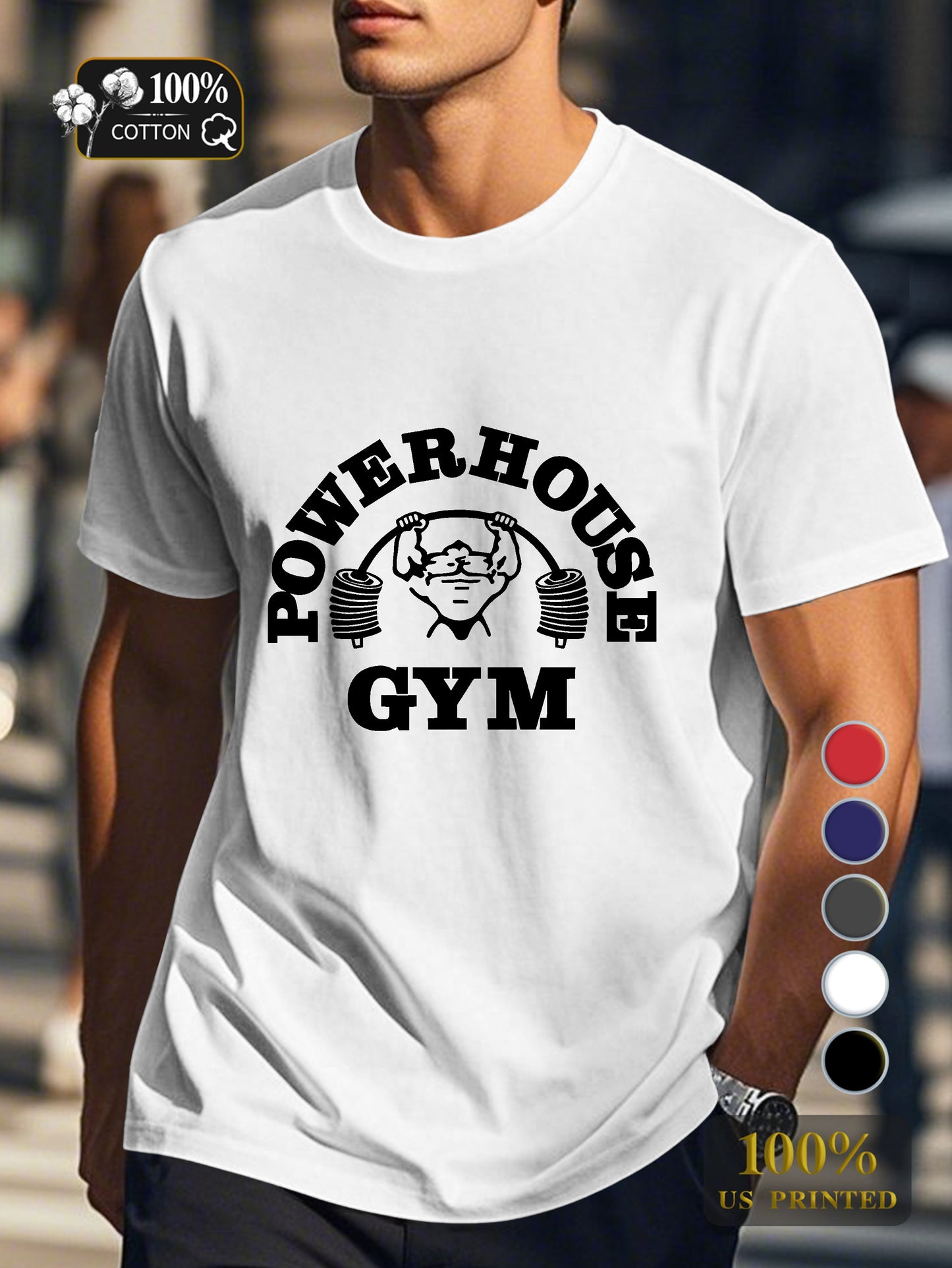 retro trend Men's pure cotton Tshirt Comfort Fit