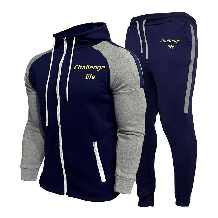 New Cardigan Hoodie Men's Casual Sports Suit
