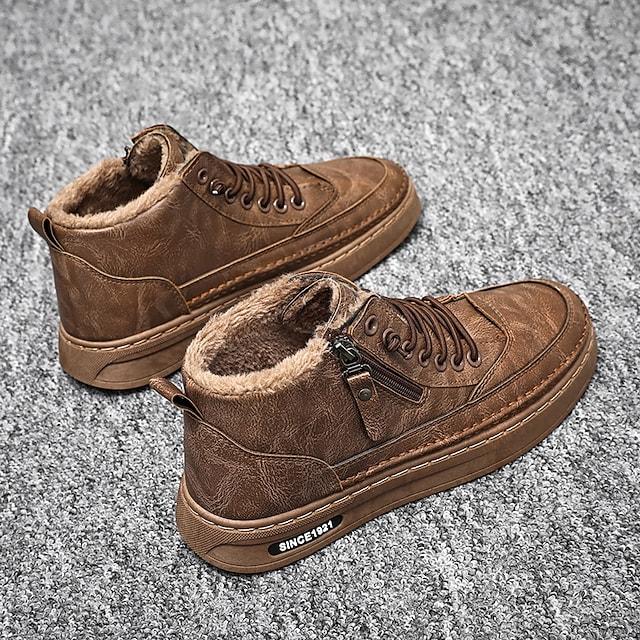 Men's Fleece lined Casual Classic Outdoor Boots