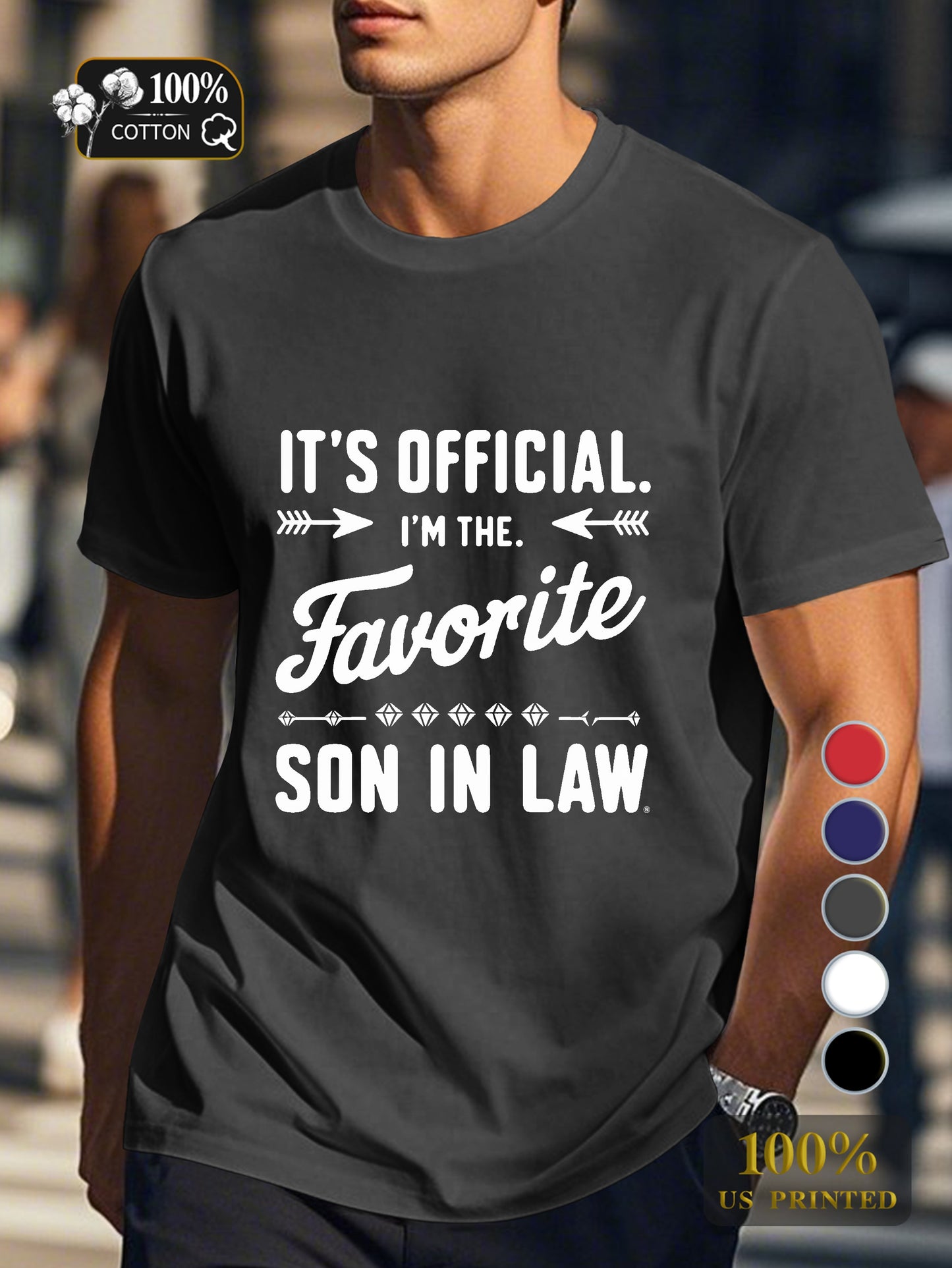 Favorite SON IN LAW Men's pure cotton Tshirt Comfort Fit