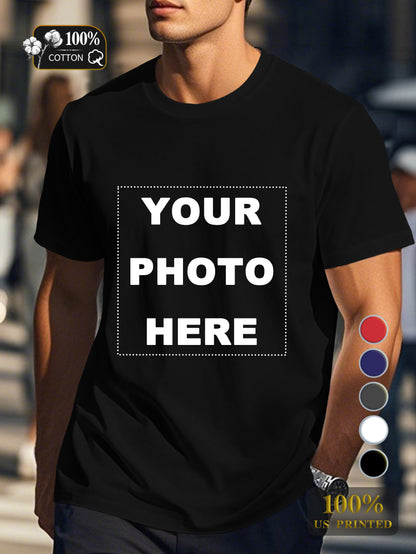 Customized Products Men's pure cotton Tshirt Comfort Fit