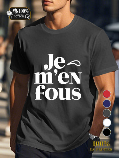 I DON T CARE Men's pure cotton Tshirt Comfort Fit