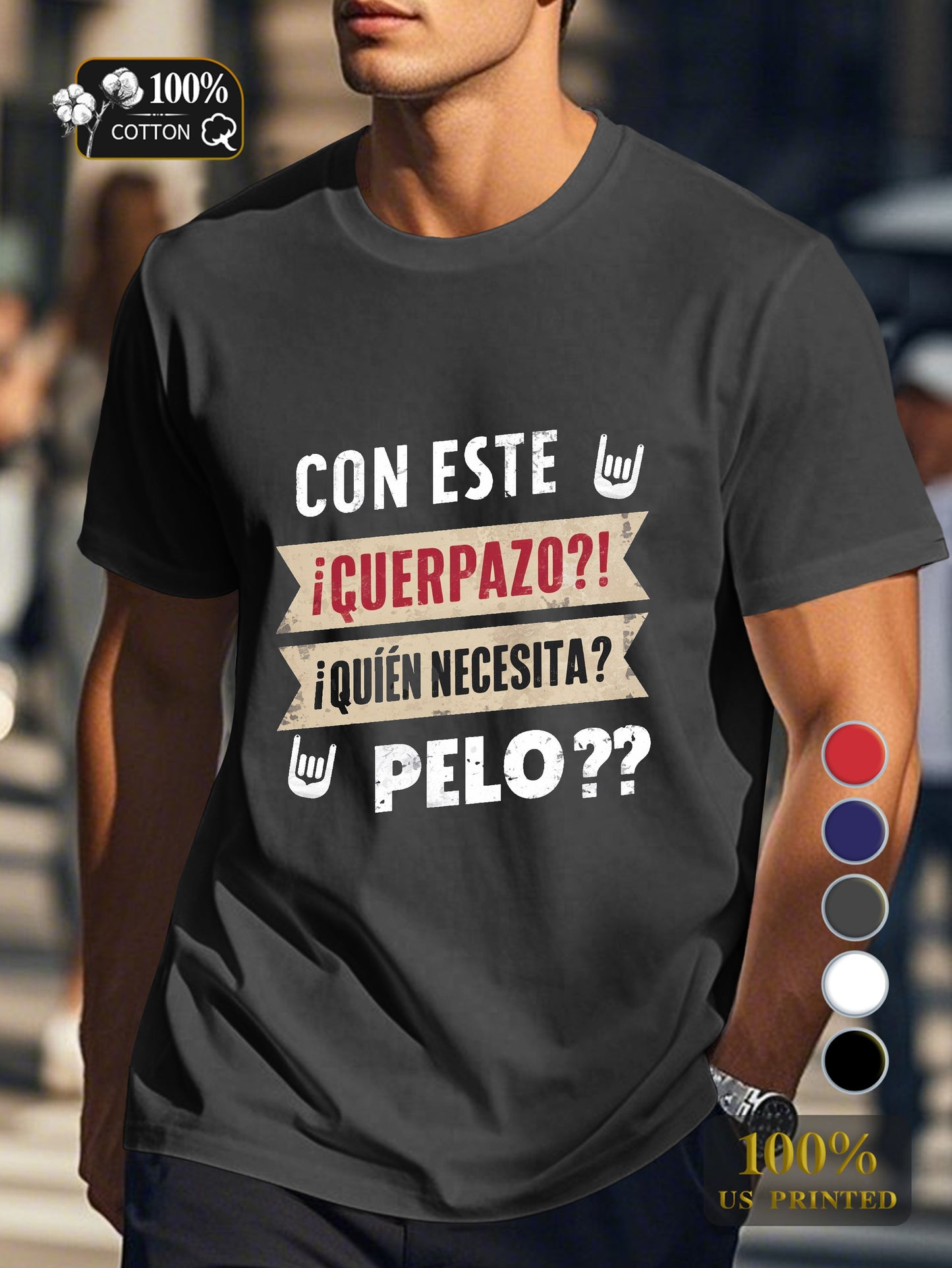 WITH THIS GREAT BODY Men's pure cotton Tshirt Comfort Fit
