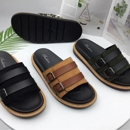 2025 Men's Summer Light Luxury Double Slippers