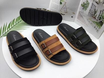2025 Men's Summer Light Luxury Double Slippers