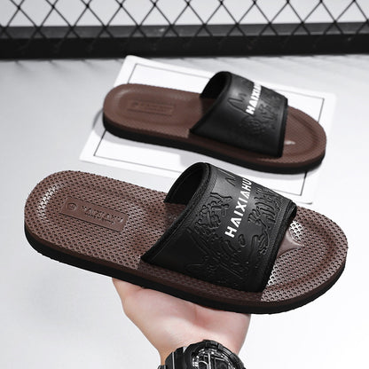 Men's Home Bathroom Breathable Slippers