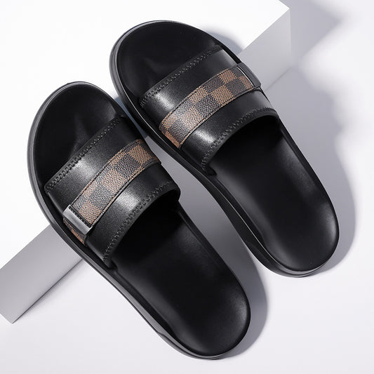 New Fashion Plaid Beach Shoes
