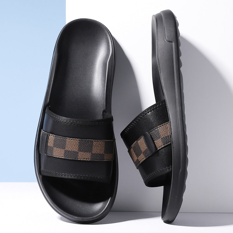 New Fashion Plaid Beach Shoes