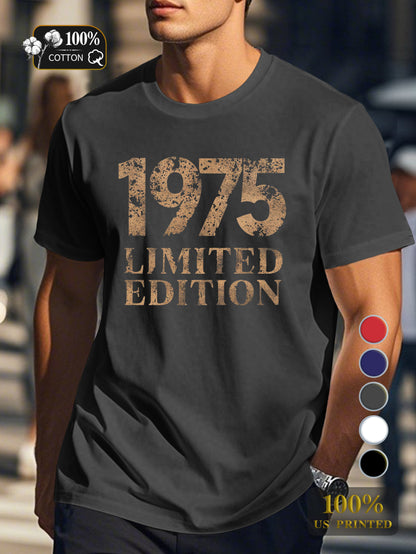 1975 Men's pure cotton Tshirt Comfort Fit