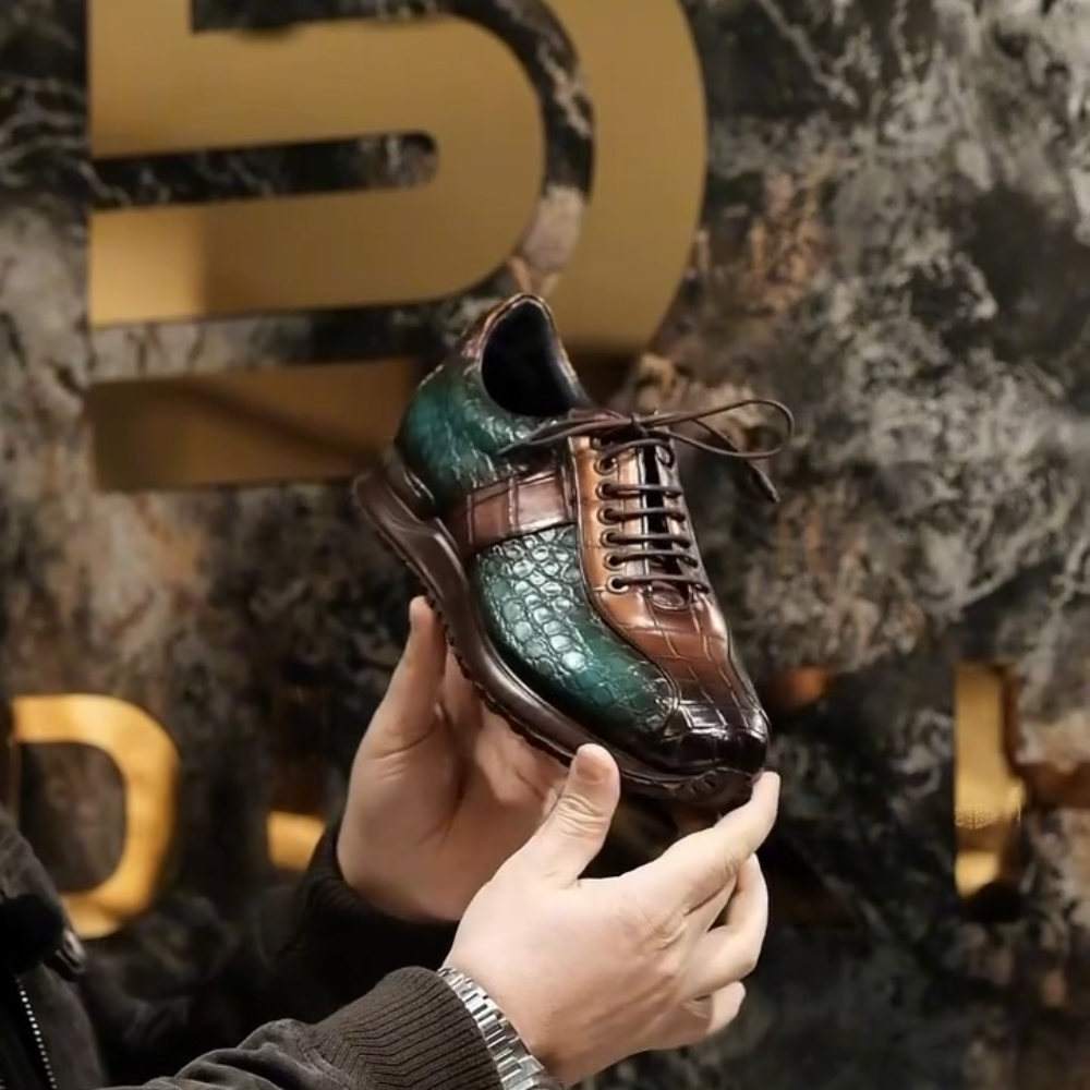 Men's Handmade Crocodile Shoes