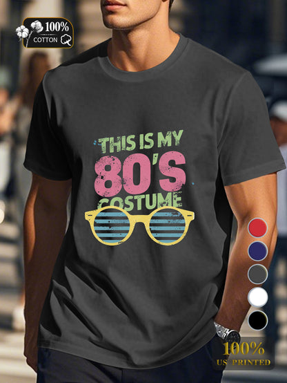 80 S costume design Men's pure cotton Tshirt Comfort Fit
