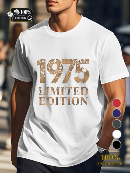 1975 Men's pure cotton Tshirt Comfort Fit