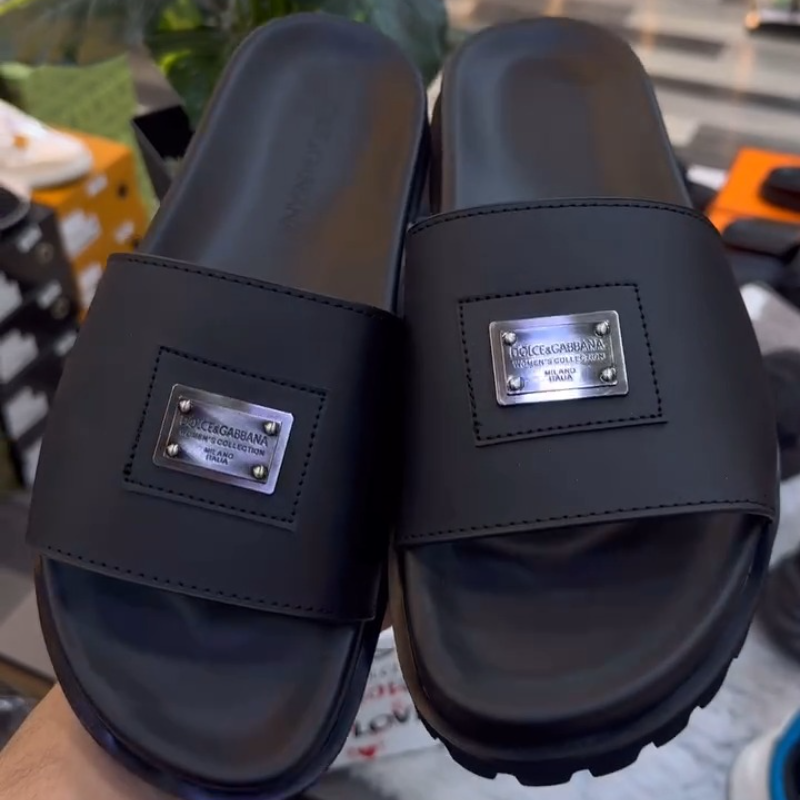 Comfortable Leather Non-slip Slippers