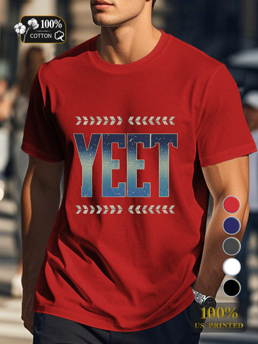 YEET Men's pure cotton Tshirt Comfort Fit